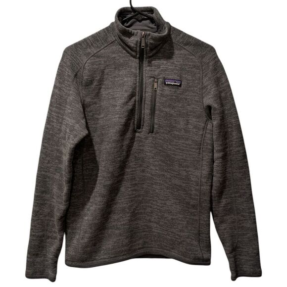 Patagonia 25522 Better Sweater 1/4 Zip Men's XS Charcoal Grey - Picture 1 of 7